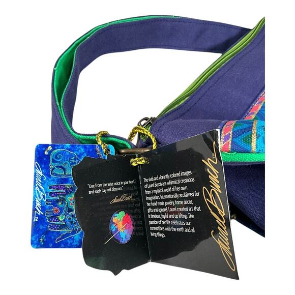 LAUREL Burch Vintage Y2K 90's Medium Canvas Tote Hobo Bag Dog Crossbody Purse - Picture 14 of 16